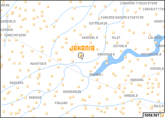 map of Jahānia