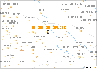 map of Jahāni Jakkarwāla