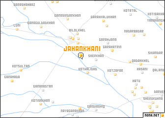 map of Jahān Khāni