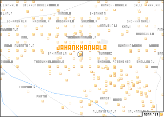 map of Jahān Khānwāla