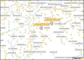 map of Jahānpur