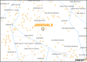 map of Jahānwāla