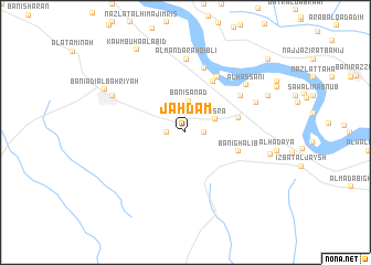 map of Jaḩdam