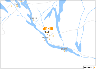 map of Jāḩis