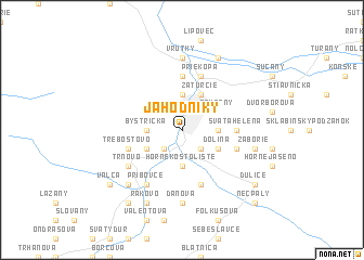 map of Jahodníky