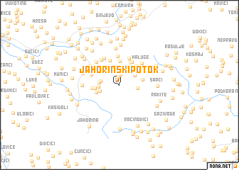 map of Jahorinski Potok