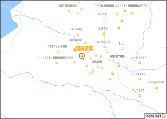 map of Jaḩrāʼ