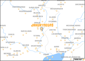 map of Jahuay Negro