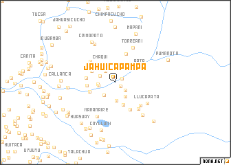 map of Jahuica Pampa