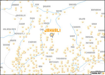 map of Jāhwāli