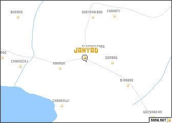 map of Jāhyad