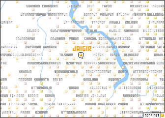 map of Jāigir