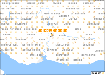 map of Jaikrishnapur