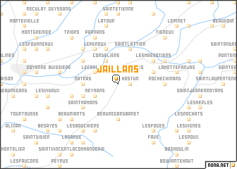 map of Jaillans