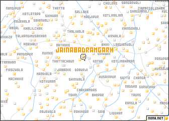 map of Jainābād Rāmgarh