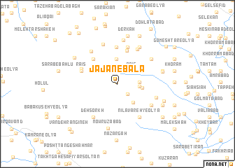 map of Jājān-e Bālā