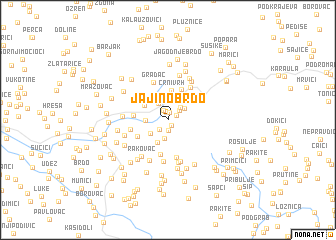 map of Jajino Brdo