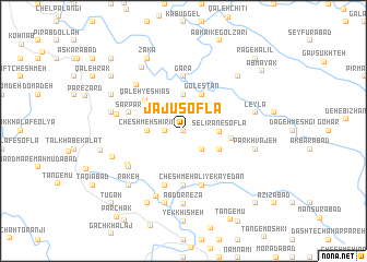 map of Jājū Soflá