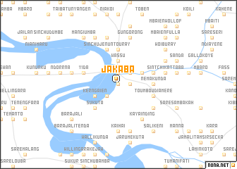 map of Jakaba