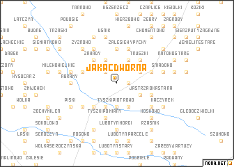 map of Jakać Dworna