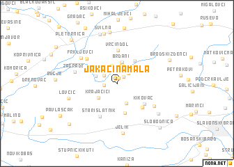 map of Jakačina Mala