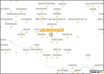 map of Jakah Khwor