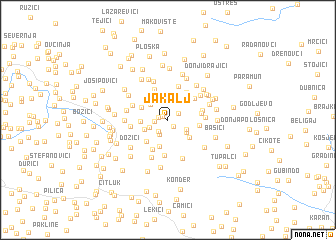 map of Jakalj