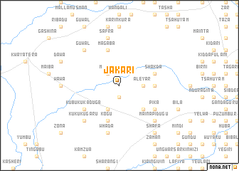 map of Jakari