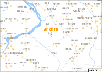 map of Jakata