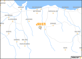 map of Jaken