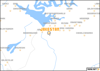 map of Jakestān