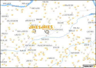 map of Jakeš