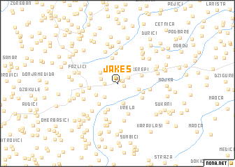 map of Jakeš