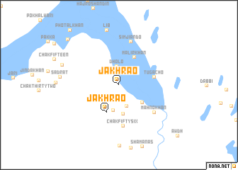 map of Jakhrāo
