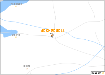 map of Jakhrawāli