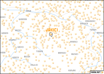 map of Jakići