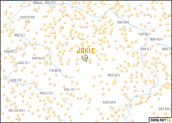 map of Jakić