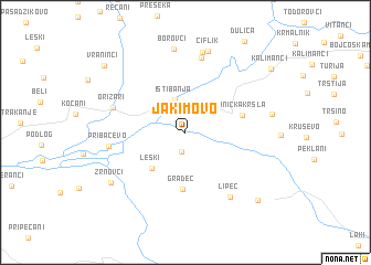 map of Jakimovo