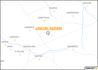 map of Jakkalsdraai