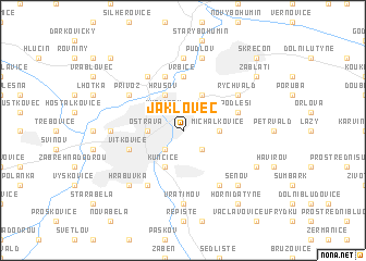 map of Jaklovec