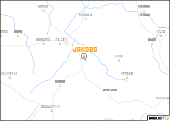 map of Jakobo