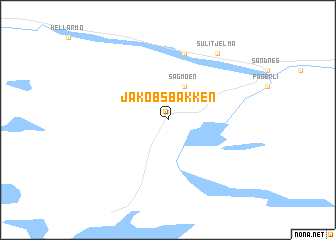 map of Jakobsbakken