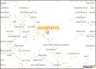 map of Jakobsberg