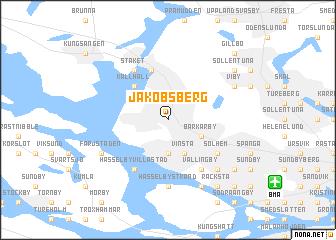 map of Jakobsberg