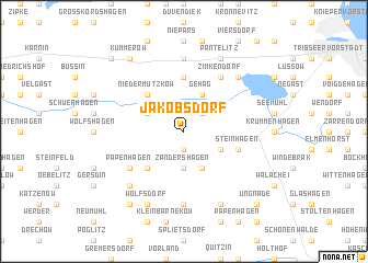 map of Jakobsdorf