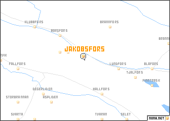 map of Jakobsfors