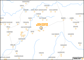 map of Jakoro