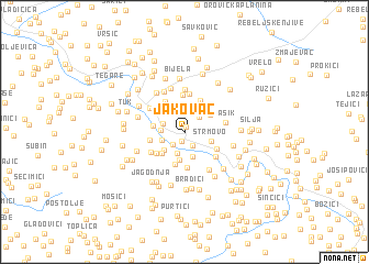 map of Jakovac