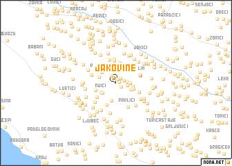 map of Jakovine