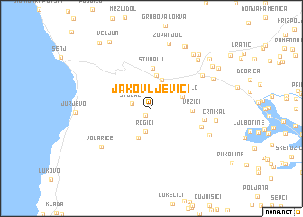 map of Jakovljevići